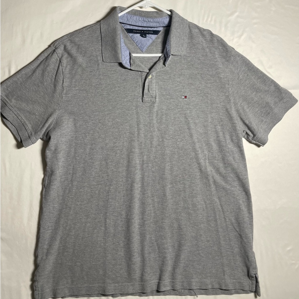 Tommy Hilfiger Gray Polo Shirt Men's Size XL